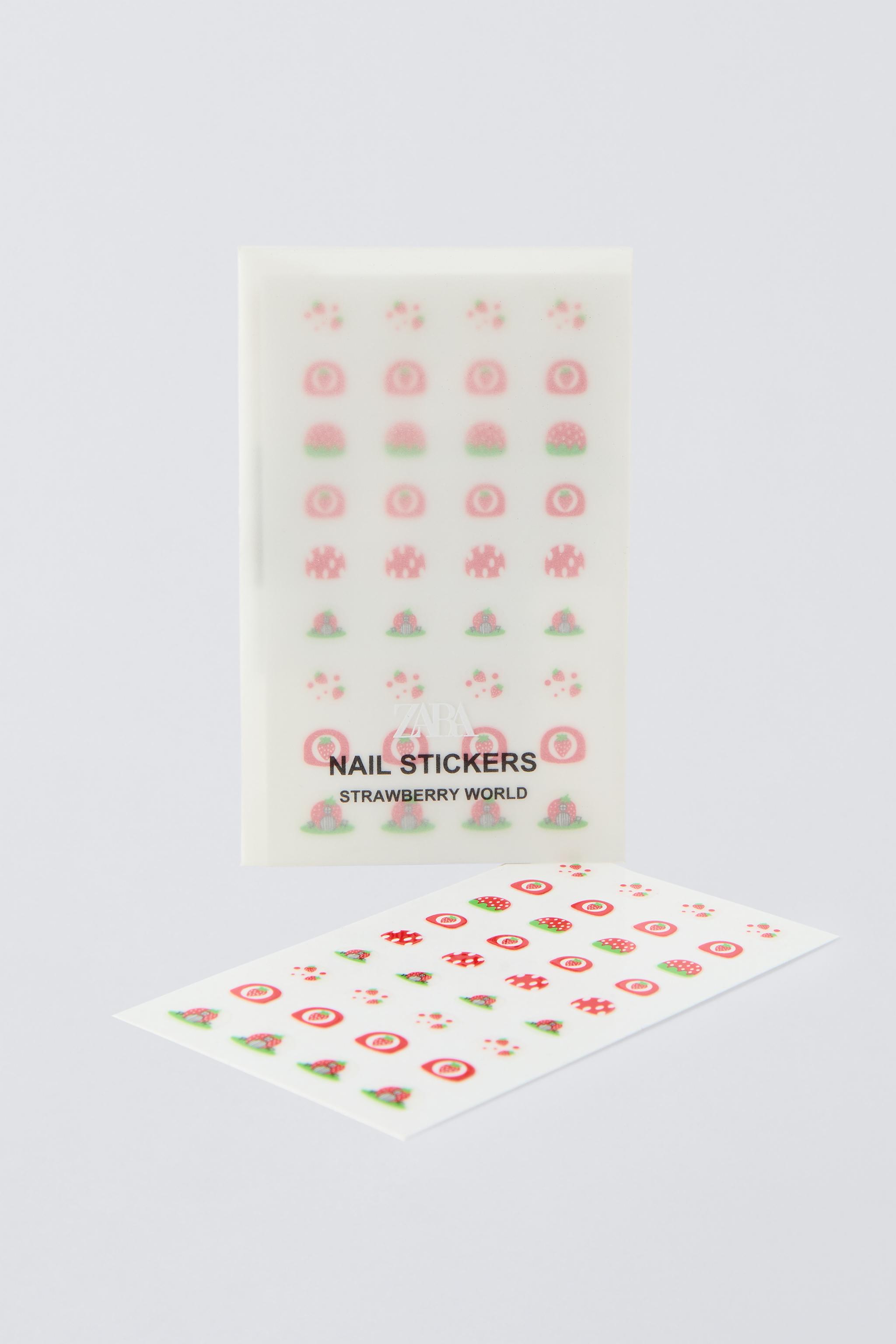 ZARA NAIL STICKERS STRAWBERRY WORLD